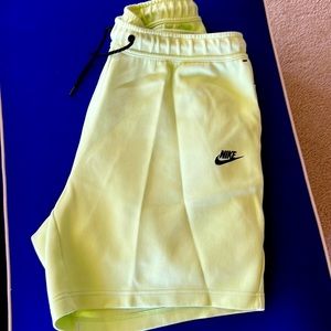 Lime green Nike sportswear shorts